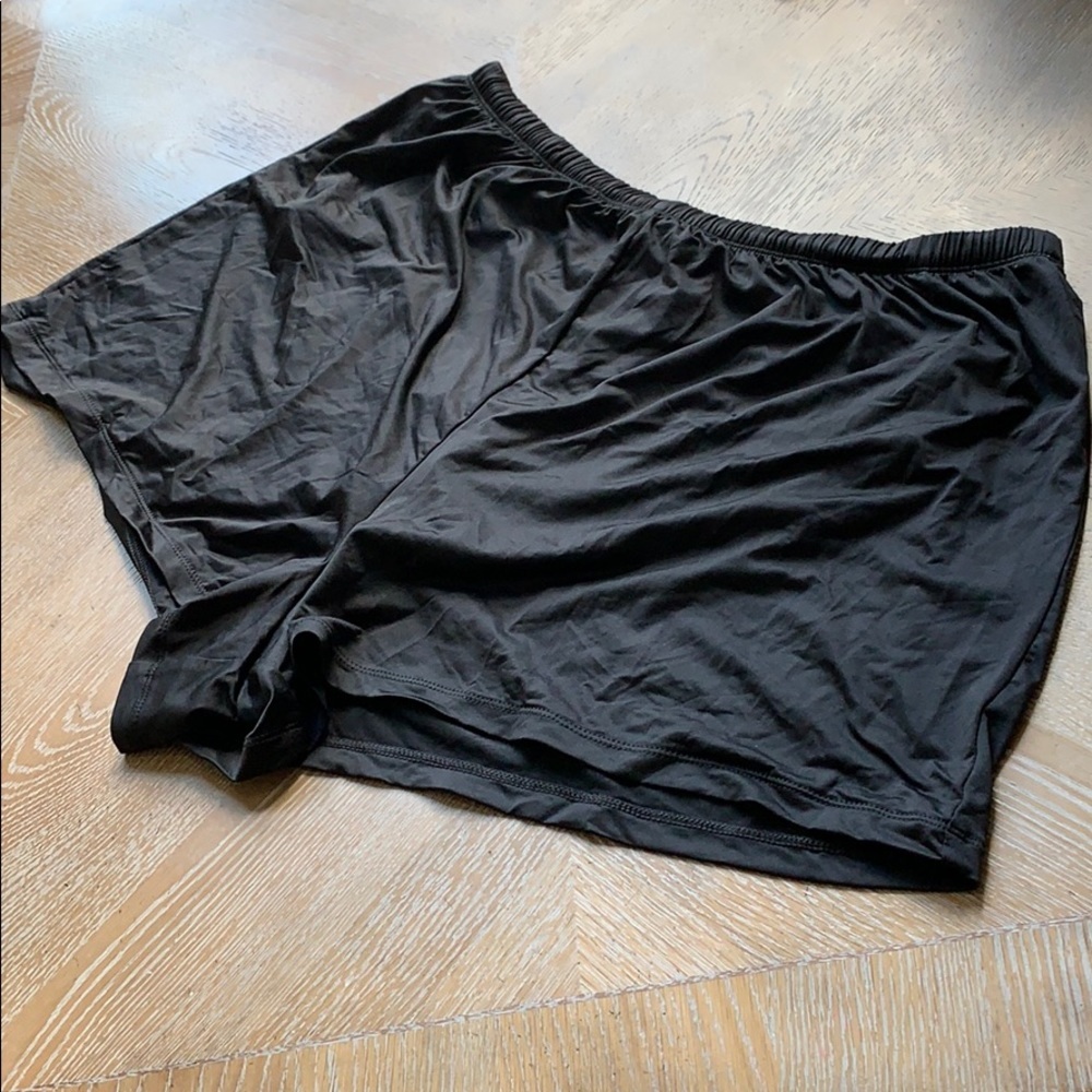 APT. 9 Plus Size Black Swim Shorts 22W
